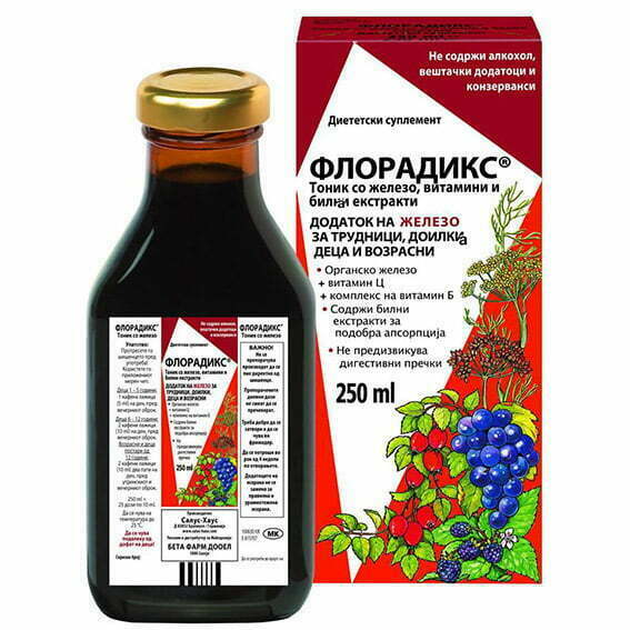 Floradix tonik so zelezo, 250ml