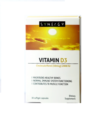 SYNERGY VITAMIN D3 2000IU, 30 меки капсули - Слика 2