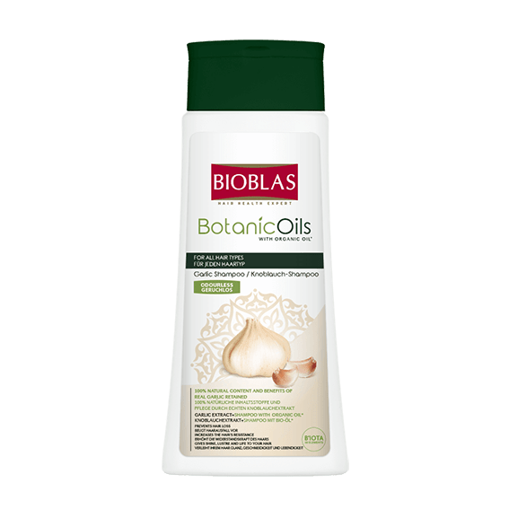 Botanic Oil шампон со бел лук за сјајна коса