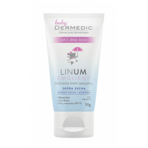EMOLIENT LINUM BABY Protective special cream SPF 15 from the first day of life, 50g