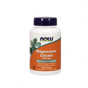 NOW Magnesium Citrate 200mg, 100 таблети