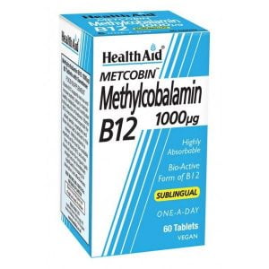 HealthAid METCOBIN Methylcobalamin B12 1000ug