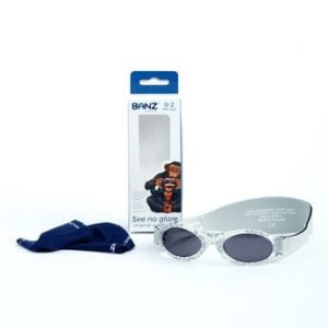 BANZ Bubzee Очила за сонце 100% УВ заштита Silver Leaf 0-2 години