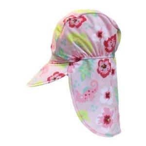 BANZ Капа за на плажа 50+UPF (100% УВ заштита) Floral pink