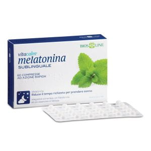 BIOSLINE VITACALM Melatonin 1mg, 60 лингвалети