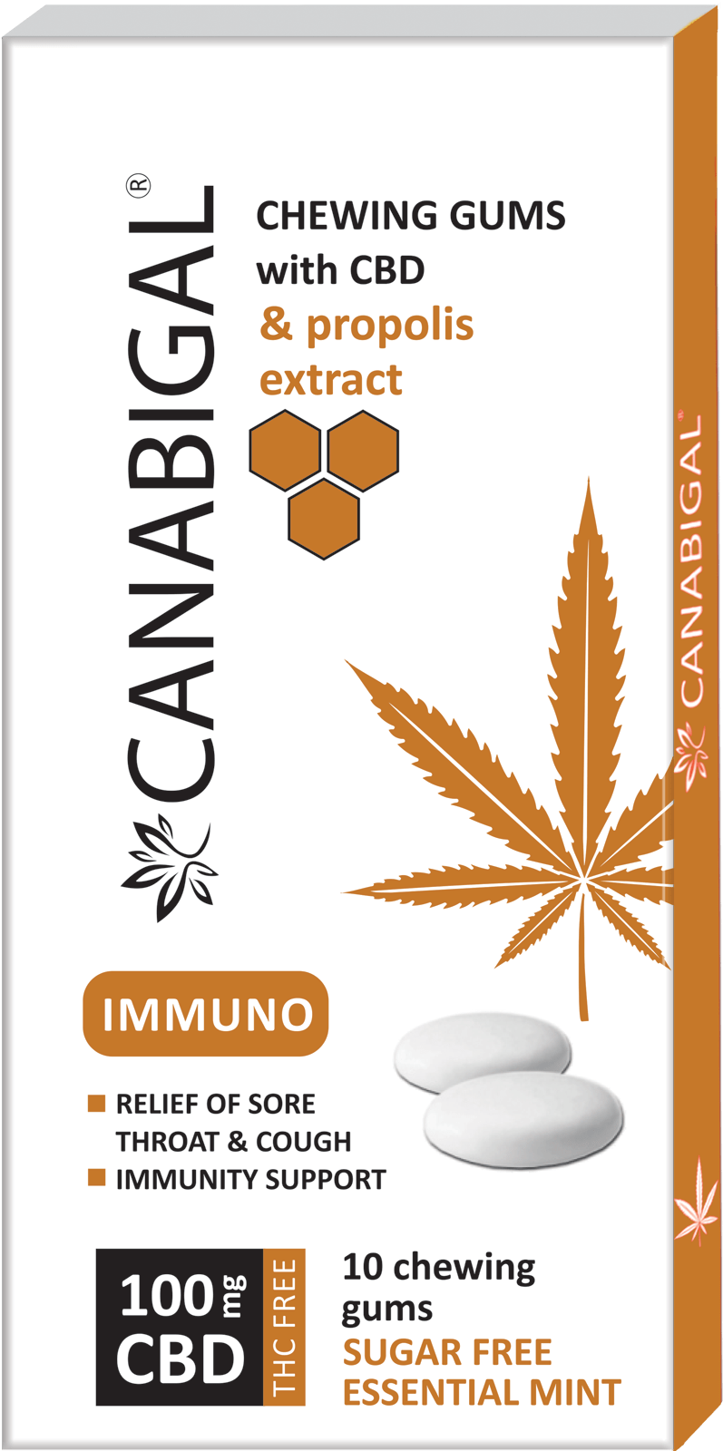 CANABIGAL медицински гуми за џвакање со CBD и прополис