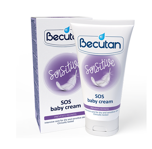 BECUTAN Sensitive SOS Крем за чувствителна бебешка кожа, 75 мл